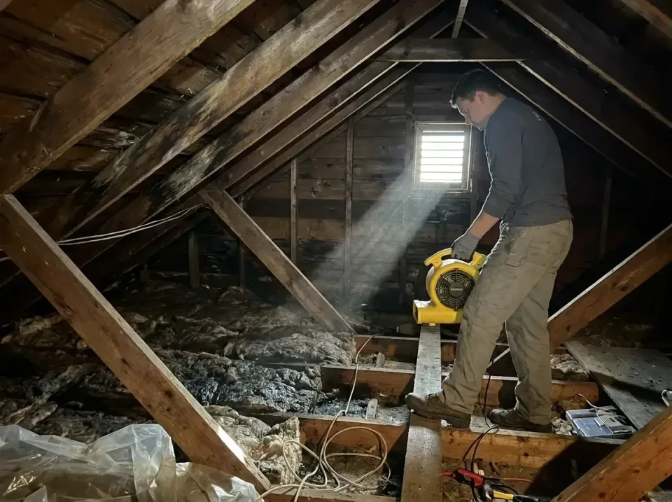 attic-water-damage-drying-proc-007 — frequently asked questions, Emergency Water Extraction & 24/7 Flood Response in San Mig…